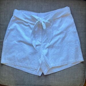 Lane Bryant Bright White Eyelet Shorts Resort Beach Classic Plus Size 16